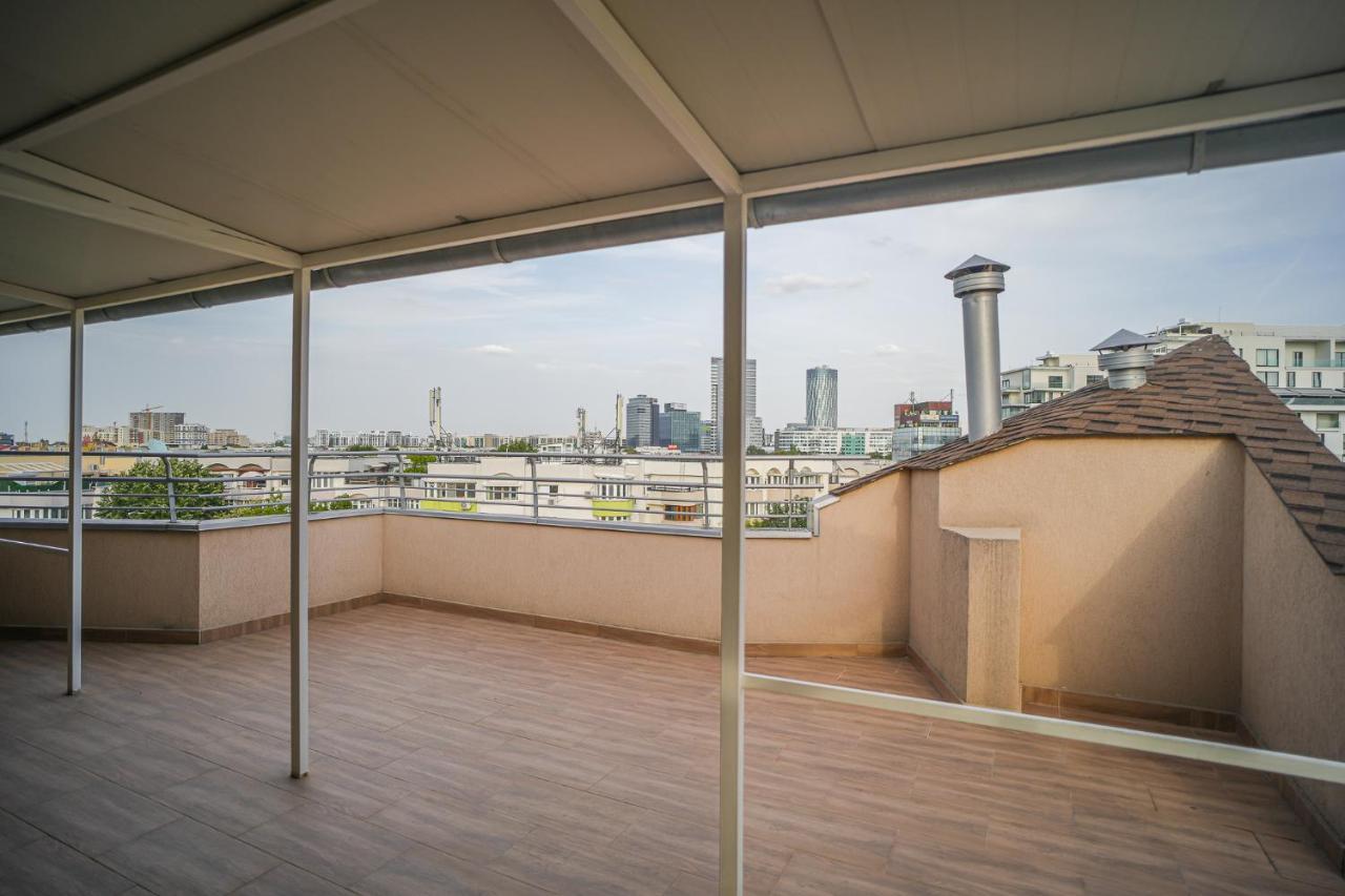 Penthouse With Huge Rooftop & Amazing City View Bukurešť Exteriér fotografie